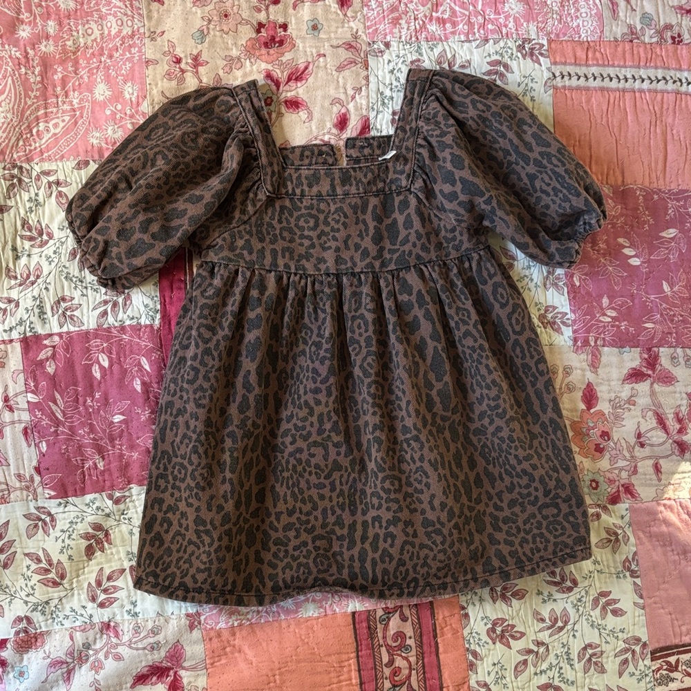 Gretta Babydoll Dress || Leopard